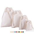 china factory custom Muslin calico canvas string draws tring bag small organic cotton drawstring bags